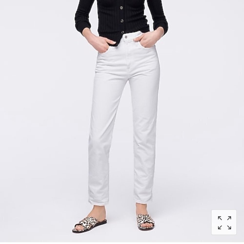 J. Crew x Point Sur Rigid straight leg jeans white AM240 26